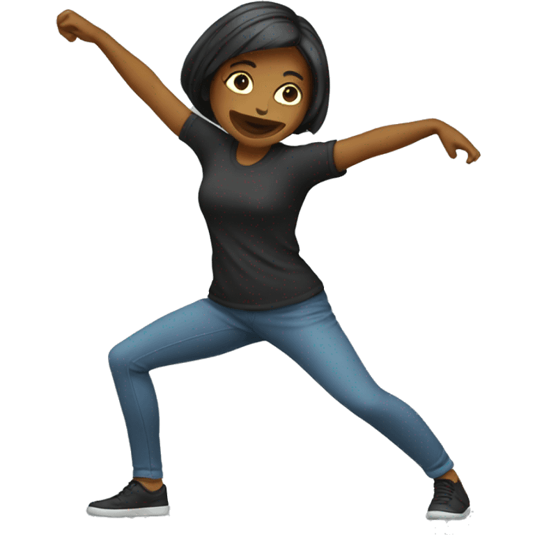 woman dab emoji