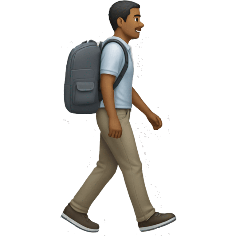 man strolling side view emoji