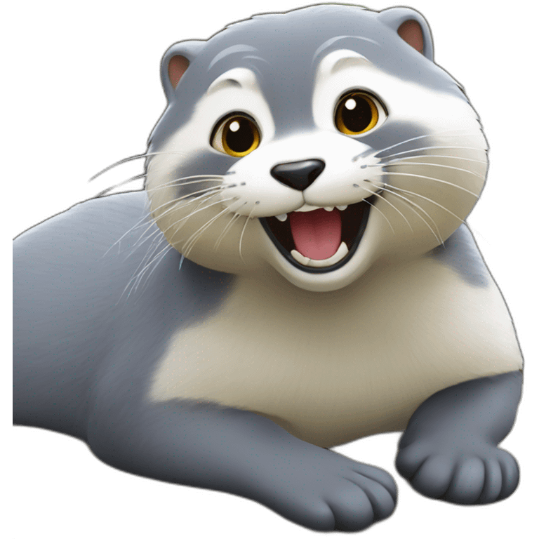 Chat sur loutre emoji