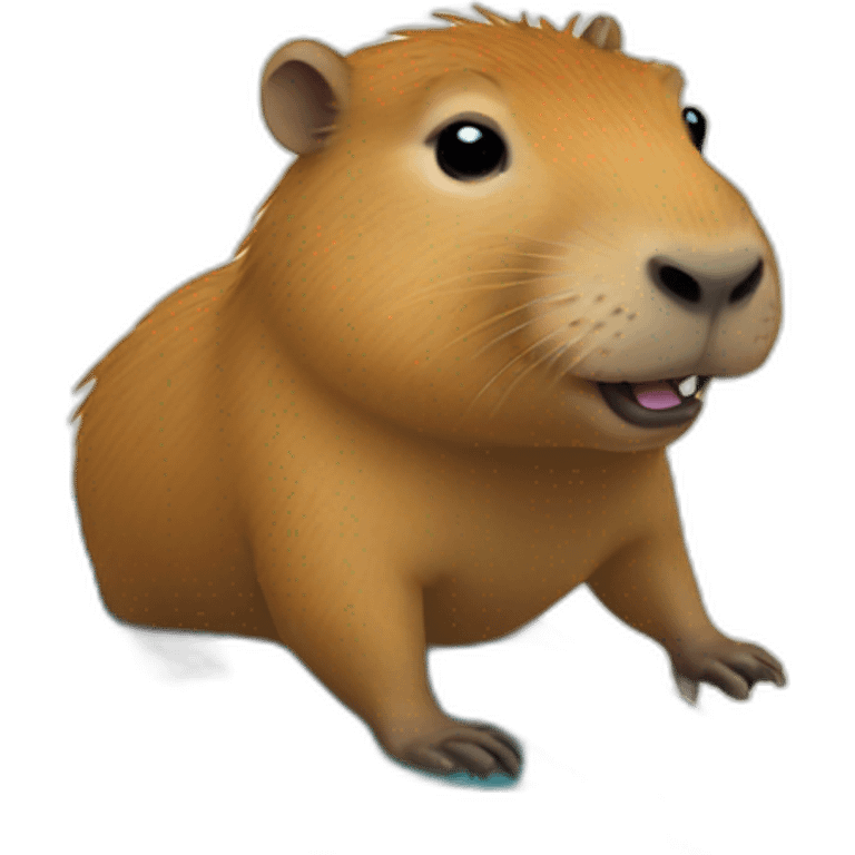 capybara surfing emoji