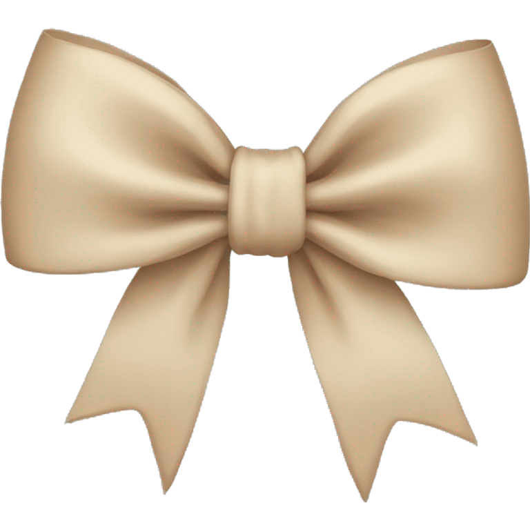 beige bow  emoji