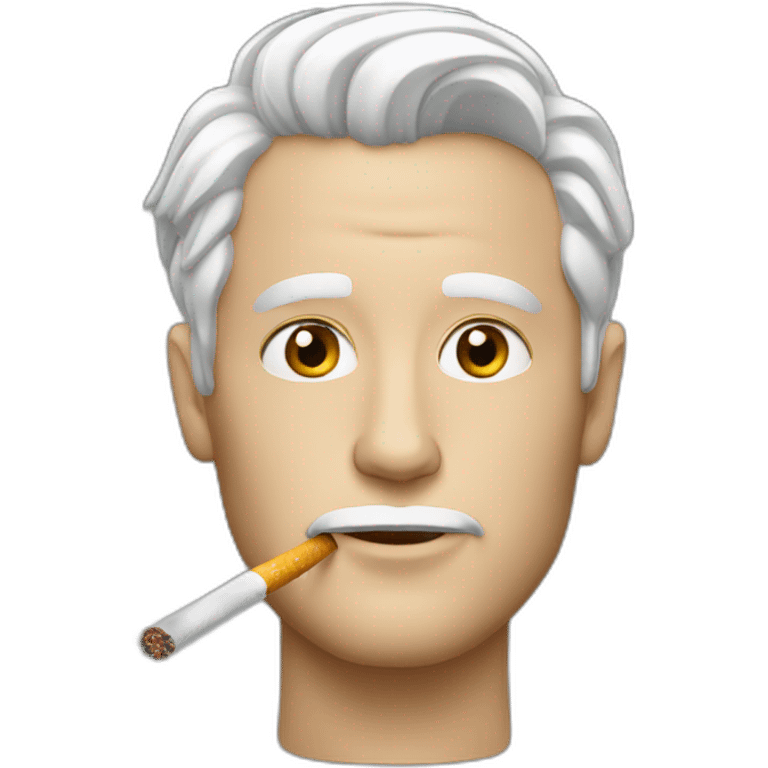 White man with a cigarette emoji