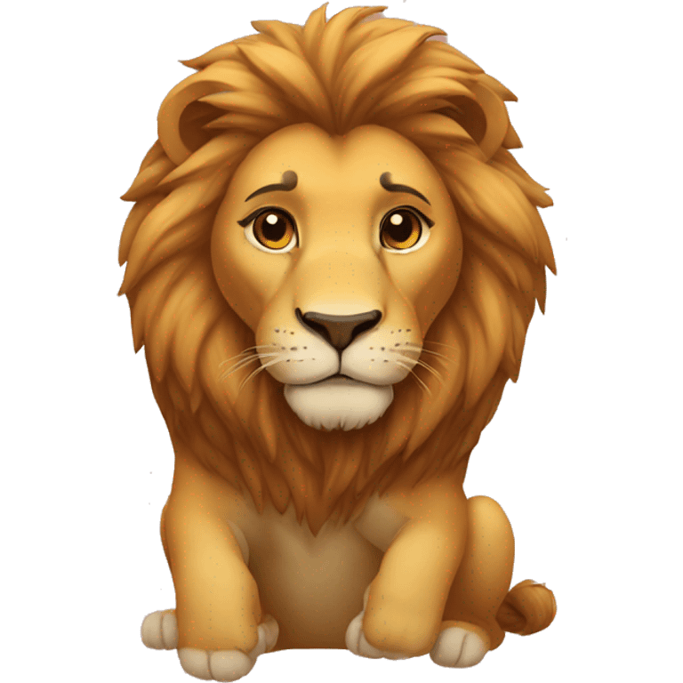 Lion love  emoji