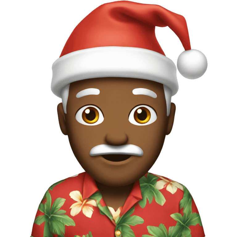 santa with hawaiian shirt emoji