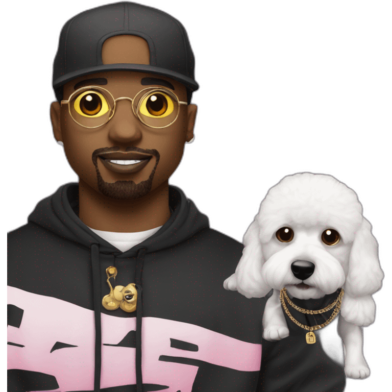 rappers whit bichon emoji