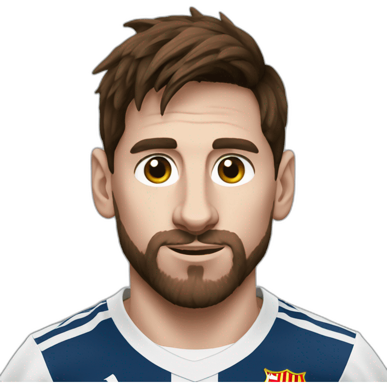 Leo Messi as a GOAT emoji