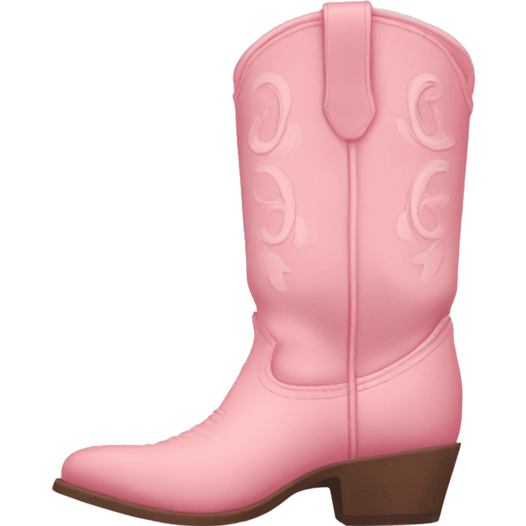 pastel pink cowgirl boots emoji