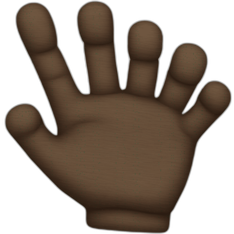 Portable right hand emoji