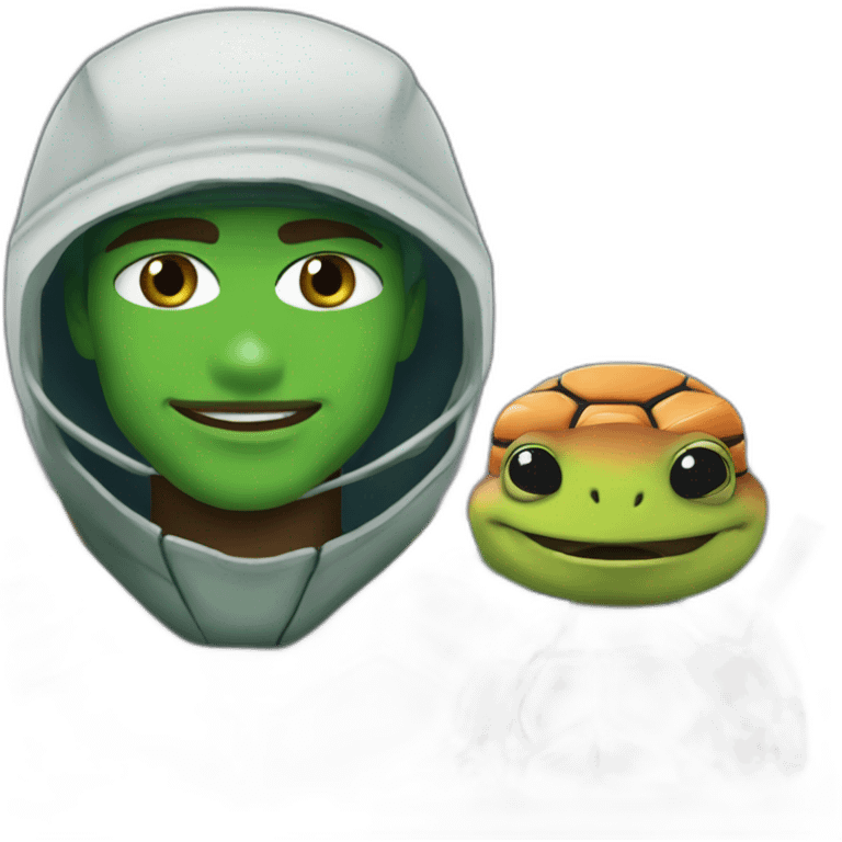 Mbappé with ninja turtle emoji