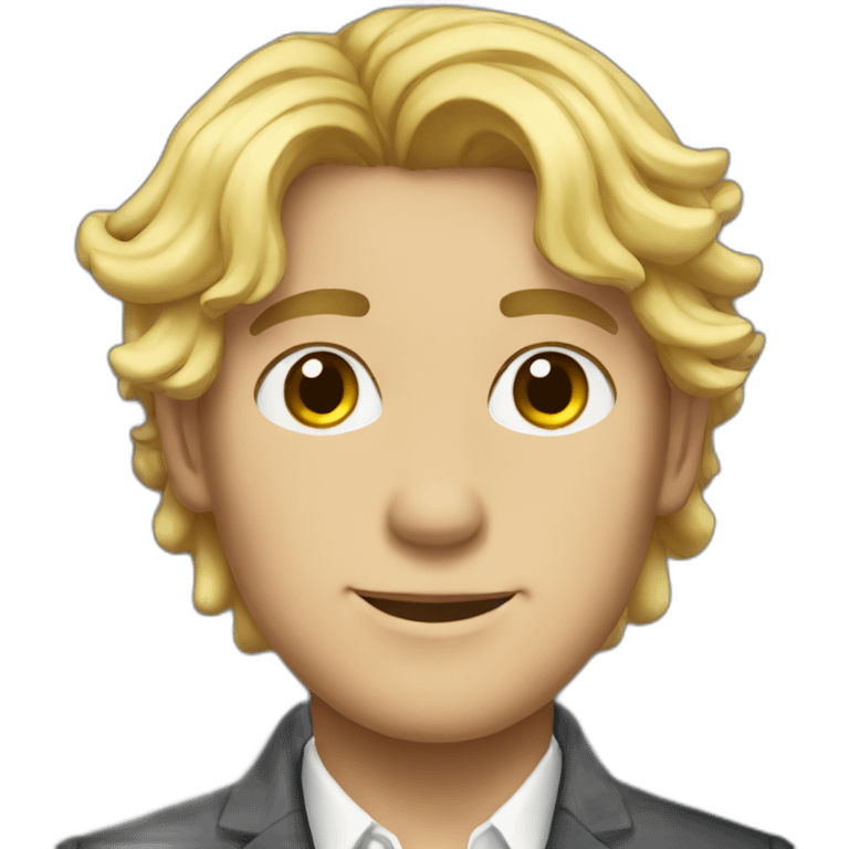 Posh-boy-with-raibow-hair emoji