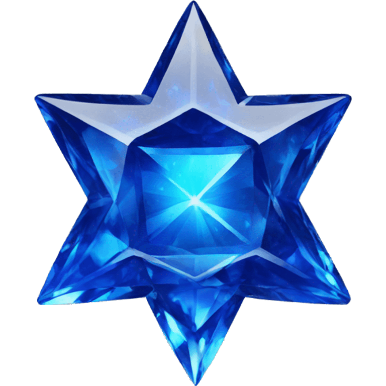 sapphire star of David emoji