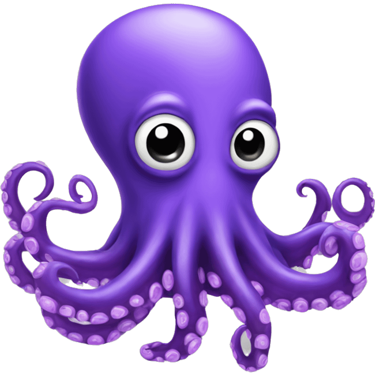 Purple octopus  emoji