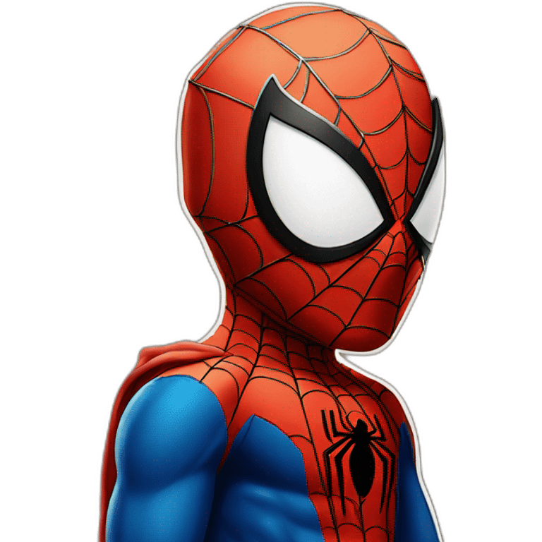 Spider-Man tisse une toile emoji