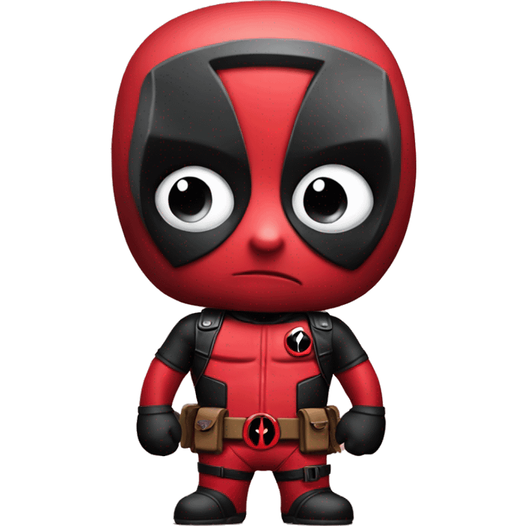 Cute deadpool character  emoji