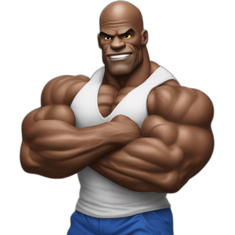 Ronnie Coleman Flexing muscles emoji