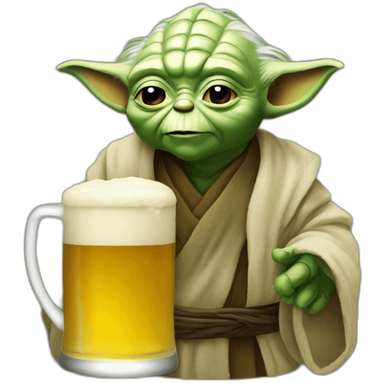 Yoda beer emoji