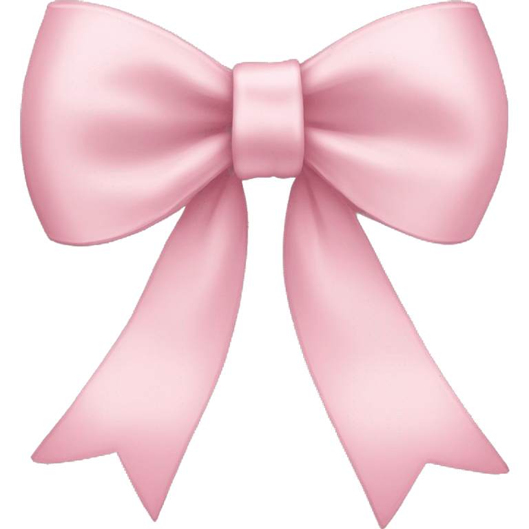 light pink ribbon bow emoji