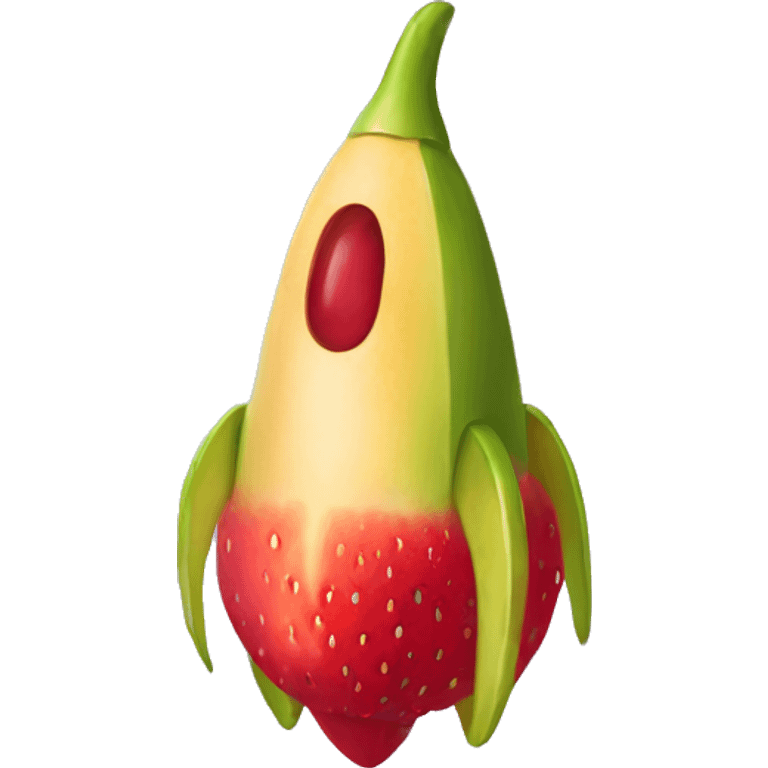 Rocket fruit emoji