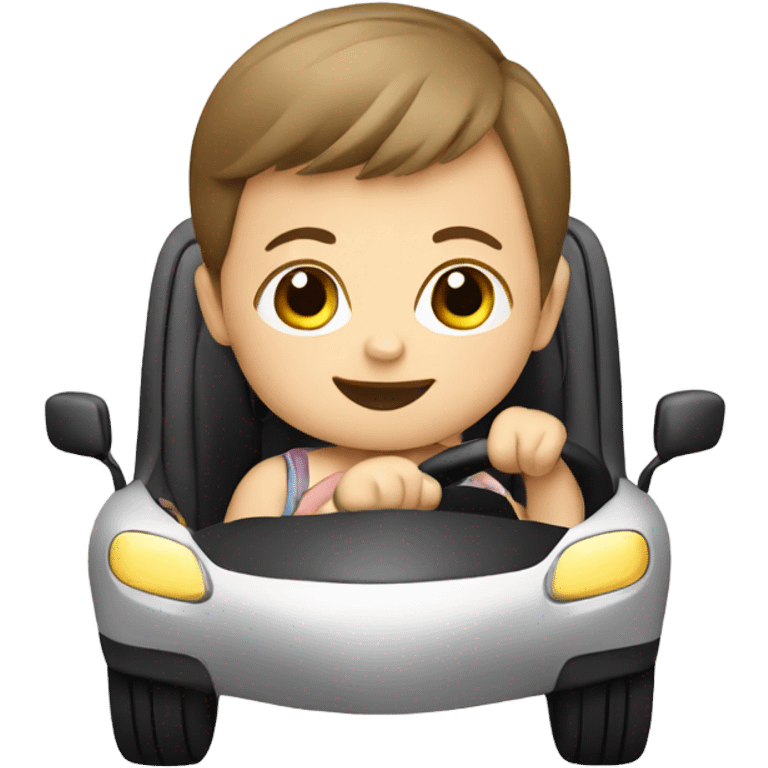 Baby driving emoji