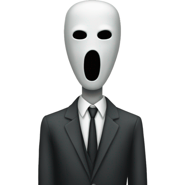 Slenderman scary emoji