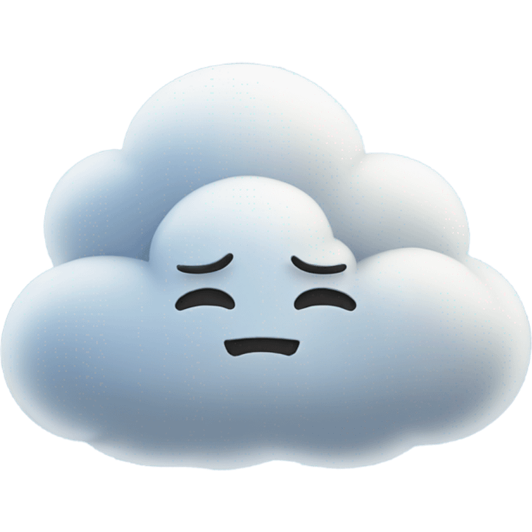 Cloud sleeping emoji