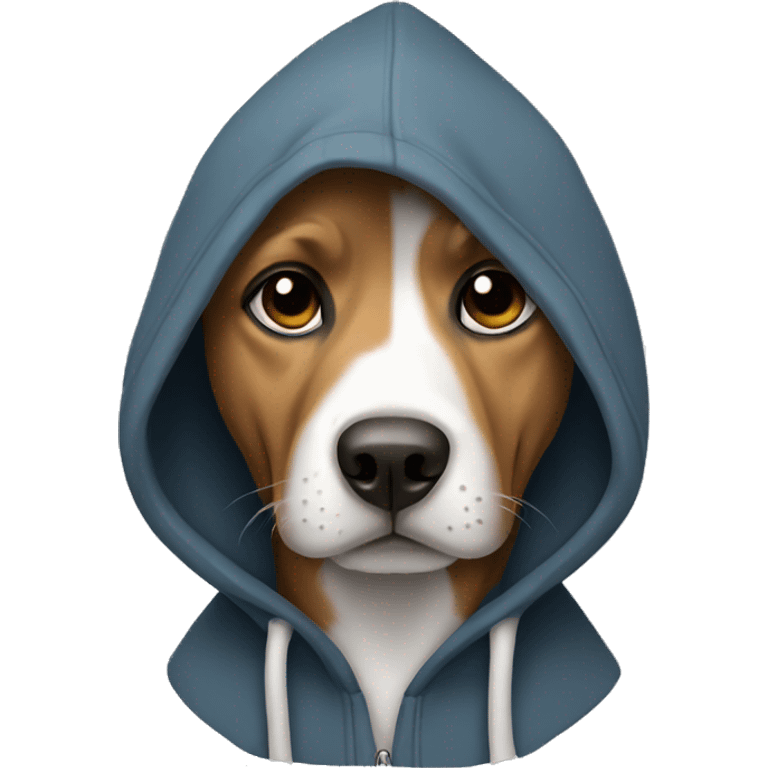 dog wearing hoodie emoji