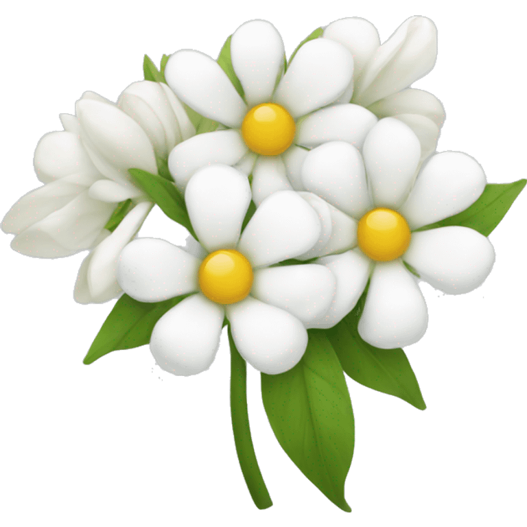 Cute white flowers emoji