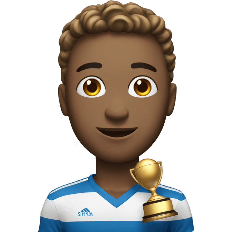 athlete with winner trophy emoji