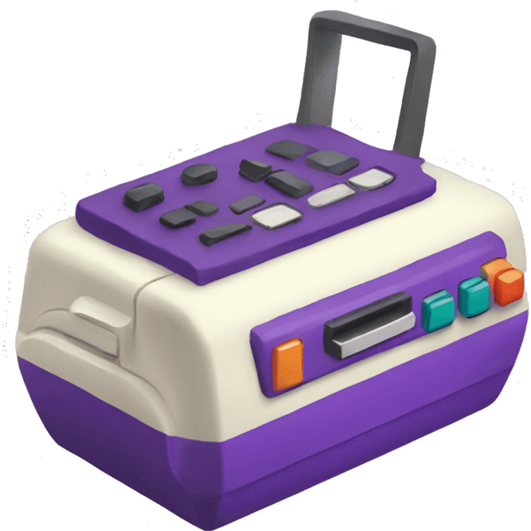 consola retro portatil morada emoji