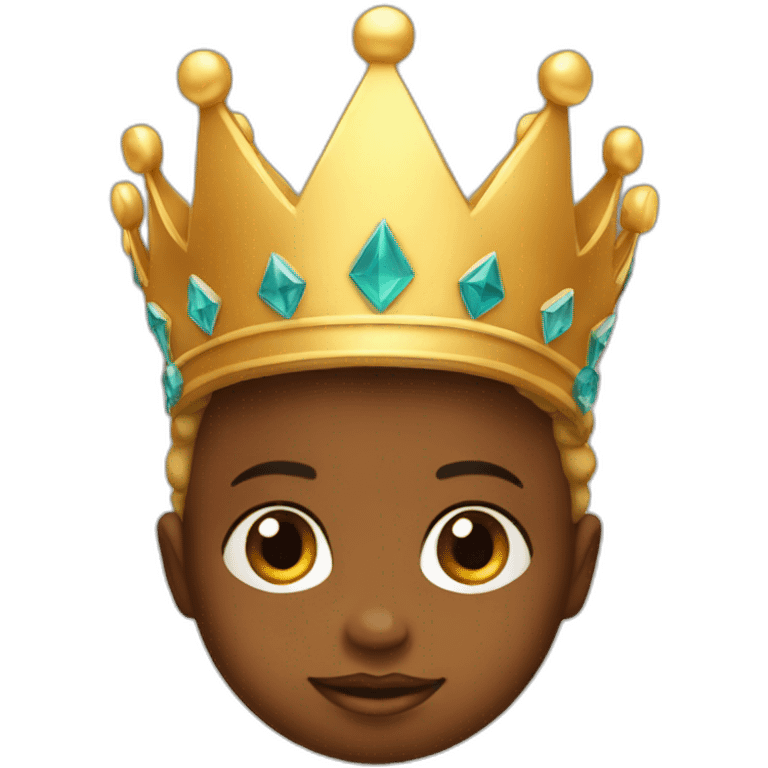 Baby boy king crown  emoji