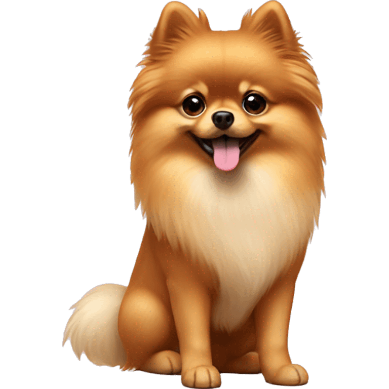 Pomeranian wearing boots emoji