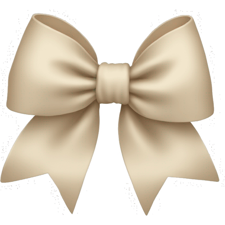 Light beige bow emoji