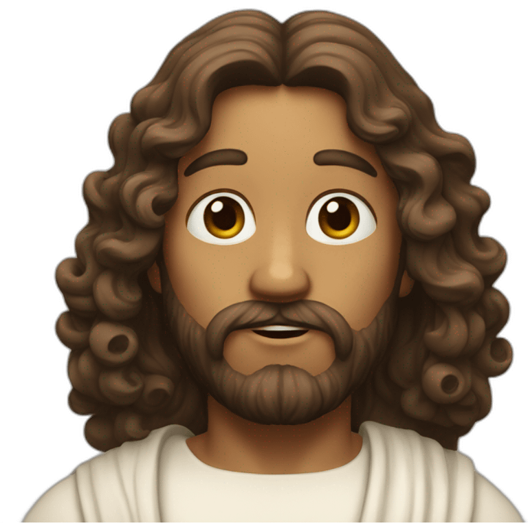 jesus-with-curles emoji