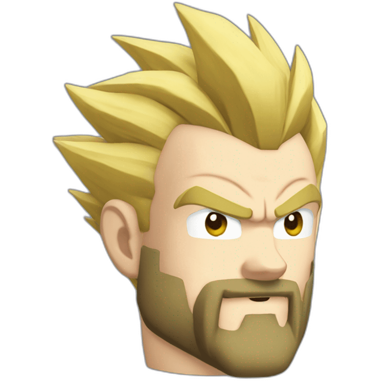 Vegeta blond beard emoji