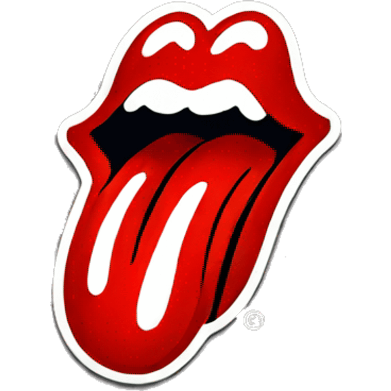 Rolling Stones tongue logo emoji