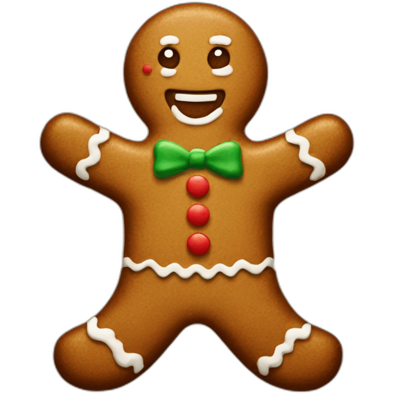 gingerbread man emoji