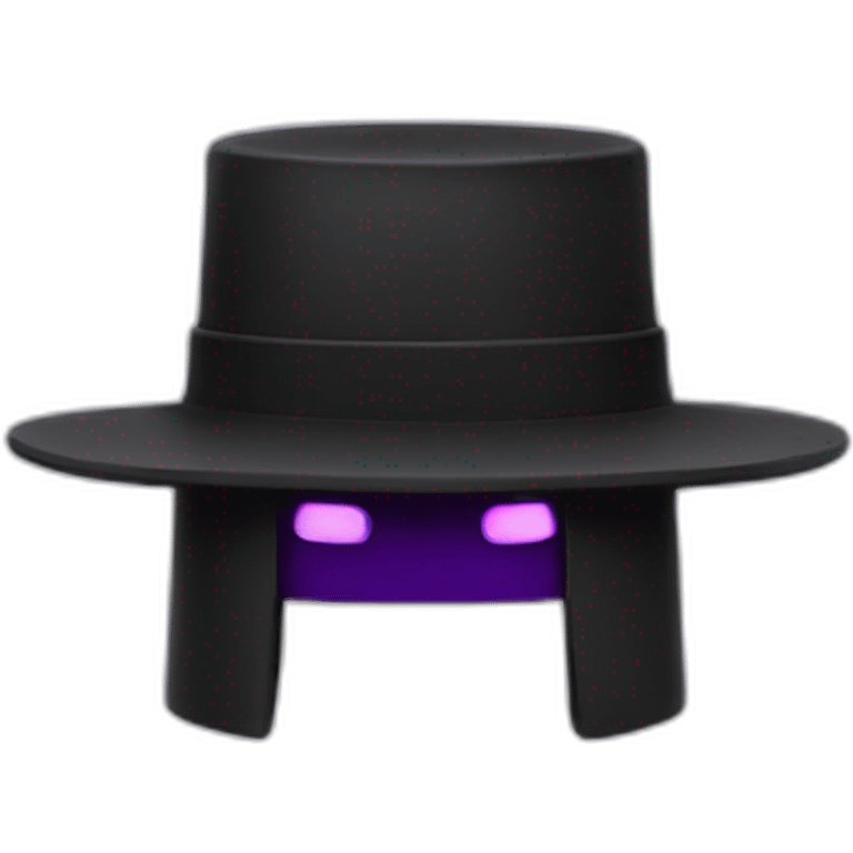 Enderman with a hat emoji