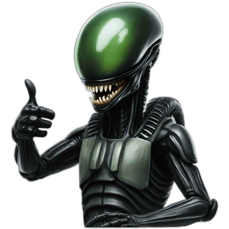 Xenomorph thumbs up emoji