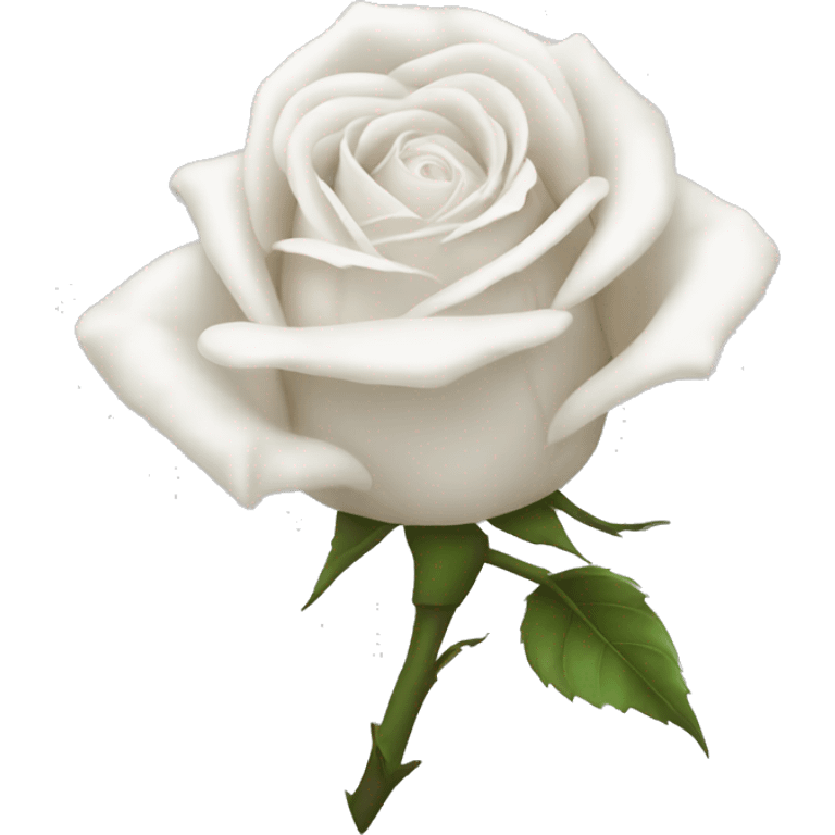 White wilted rose emoji