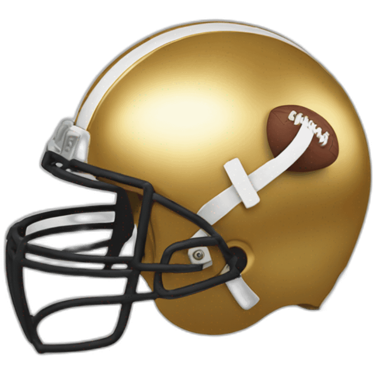 Golden football emoji