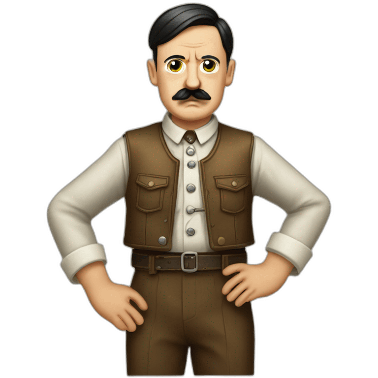 Adolf Hitler in Oktoberfest Clothes emoji