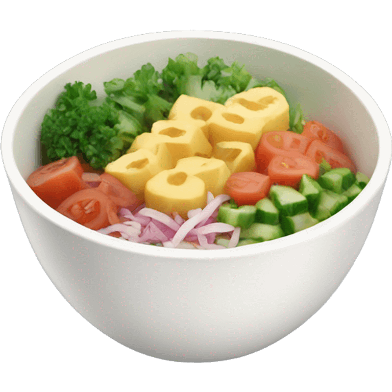 Poke bowl emoji