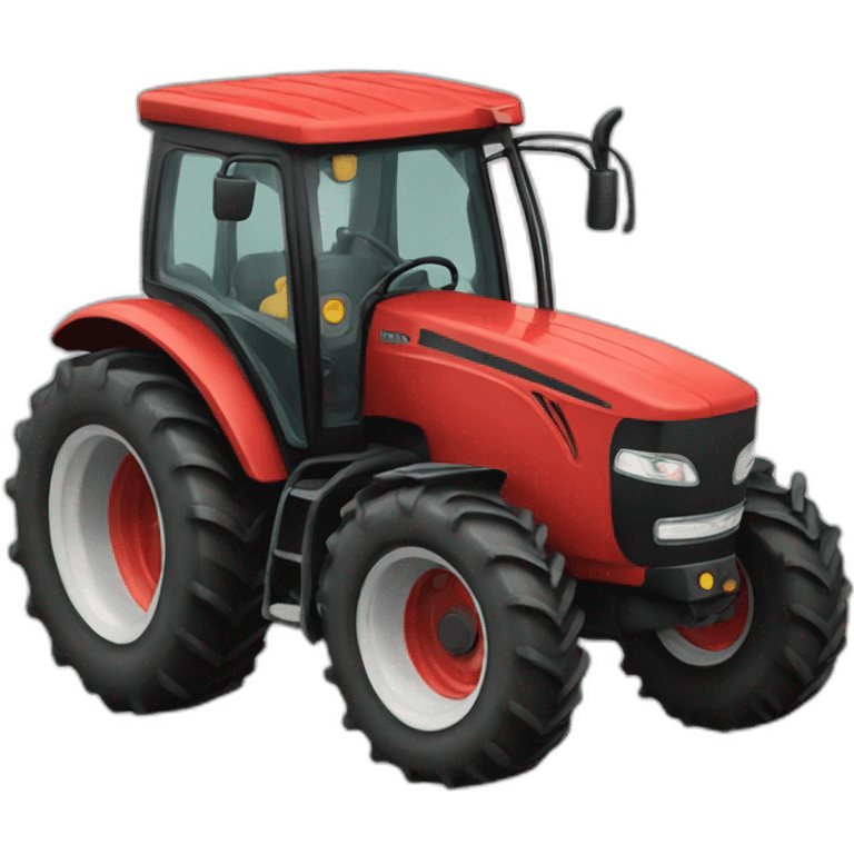 Red tractor  emoji