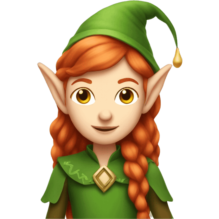 Redhead elf emoji