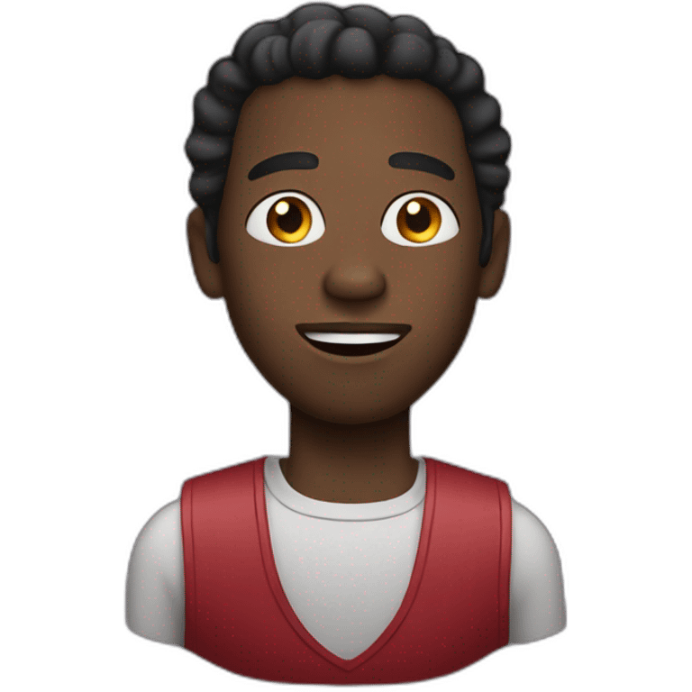 black man hosting a movie theater emoji