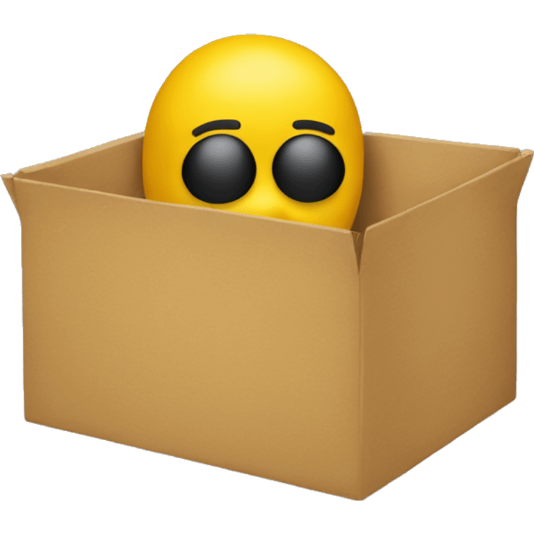 Yellow man living in a box emoji