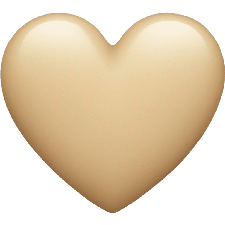 Beige heart emoji