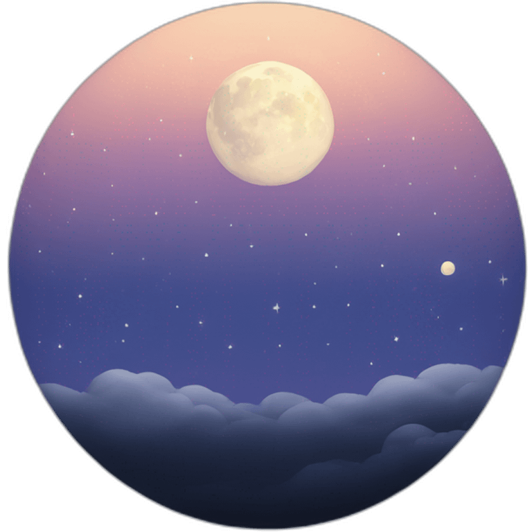 night-sky-with-moon emoji