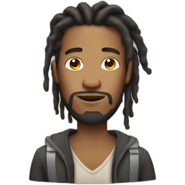 man with dreads emoji