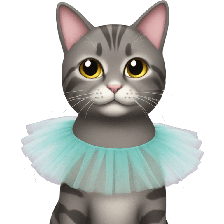 Cat wearing tutu emoji